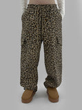 MAZEN LEOPARD CARGO PANTS