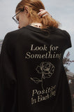 Positive Embroidery Raglan Sweatshirt
