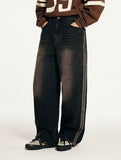 Track Balloon Denim Pants