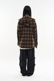Youth vintage hooded check shirt