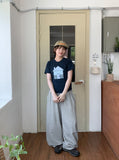 Bifon Printing Banding Wide Pants