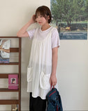Hyons Layered Cargo Sleeveless One Piece
