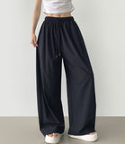 Two-way String Rustling Nylon Span Balloon Wide Banding Pants