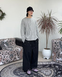 Tove Waffle Henley Neck Long Sleeve