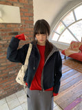 Behi Check Color Matching Hood Windbreaker