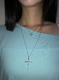 Koiz Silver Cross Necklace