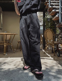 Summer Cooling Linen Half Banding Slacks