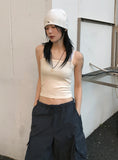 SQUARE NECK SLEEVELESS