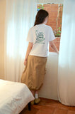Humming Kettle Embroidery CROP Short Sleeve Tee