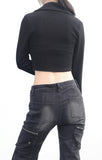 Fix Crop Hoodie Zip-Up