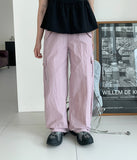 Sid Button Nylon Cargo Pants