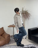 Derif Wrinkle Washed Denim Pants