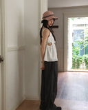semble hole string sleeveless blouse