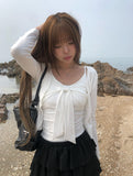 Loon Ribbon Sleeveless Cardigan Set