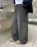 [BAONHAUS] Pomp corduroy cargo banding pants