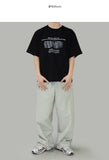 Bling lettering short sleeve t-shirt