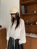 Kemba Ribbon Frill Lace Blouse