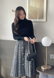 Milte Pearl Frill Half Polar Knit