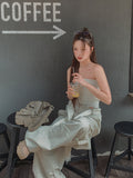 pralen damaged ribbed knit top