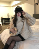 Hazel Fluffy Unbalanced Crop Mustang