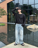 Teen Wash Wide Jeans
