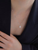 Essence Silver (W) H Moissanite Necklace 1.0CT