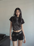 Memory Raglan Semi Crop Tee