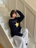 [unisex] Rikimo star printing over long sleeve tee