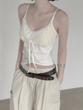 Lace Patchwork Strap Sleeveless
