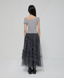 Tulle Layered Long Skirts