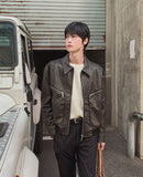 Cairo zipper leather jacket