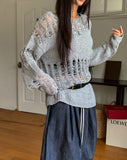 Happy Mix Net Slit Knit