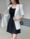 Lovell Tailored Strap Linen Jacket