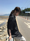 [Planning] Freck Denim Overfit Short Sleeve Denim Shirt