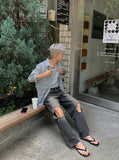 Vintage destroyed denim