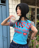 KISS ♥ CROP HALF T
