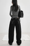 Utility loop wide pants