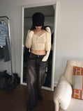 [3WAY] Jiber Snap Button Black Washing Wide Denim Pants