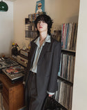 Saint overfit two button blazer
