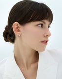 Essence Silver (W) Lab Diamond Mono One-Touch Earrings_0.2CT