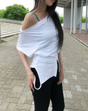 Moff Button Two-Way Sleeveless T-shirt