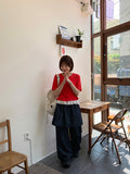 [BAONHAUS] Mecca Summer Denim Layered Skirt Pants