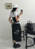 EYELET HALTER STRAP SLEEVELESS