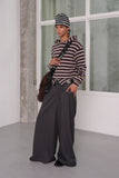 Bag buckle detail wide pants