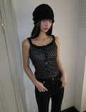 Hiyun Flower Frill Sleeveless