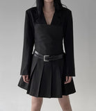 Marie Pleated Bustier One Piece