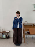 Tadine Button Round Knit Cardigan