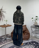 Hanoel Camo Hooded Zip-up