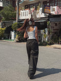 Floy One-Tuck Raw Wide Pants