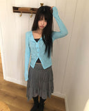 Andor Slim See-through Knit Cardigan